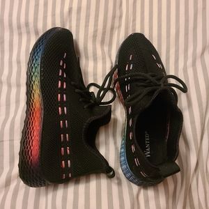 Rainbow tennis shoes